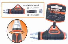ATORNILLADOR DE TORQUE C/PUNTAS TACTIX # 900218 6 PIEZAS