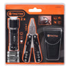 ALICATE TACTIX # 900056 8" MULTIFUNCIONAL C/LINTERNA LED 3 PILAS AAA(OF)