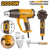 PISTOLA DE CALOR INGCO 2.000 WATTS 50°/450°/550°C #HG200047 (C)