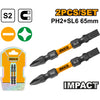 PUNTA INGCO IMPACTO  PH2+SL6  65MM  JGO.2 PZS  # SDBIM72HL665