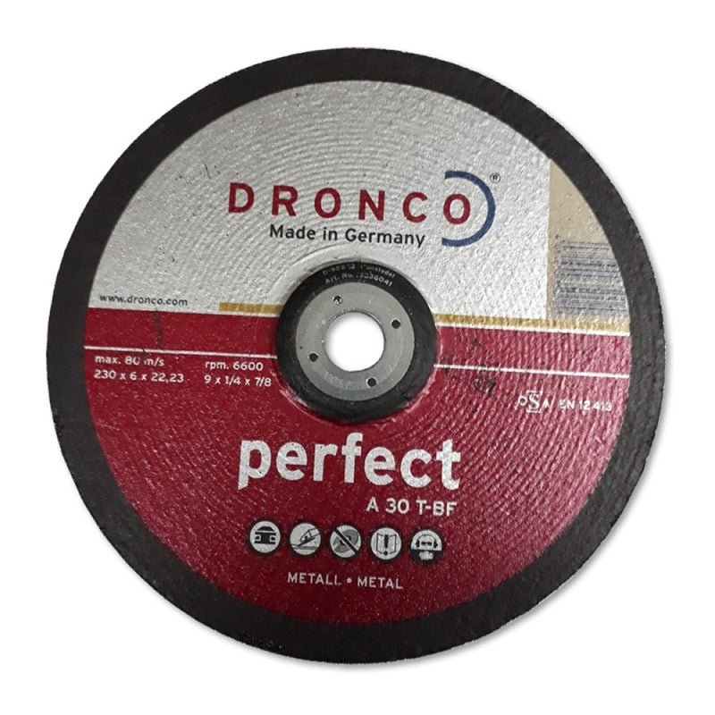 DISCO DESBASTAR METAL DRONCO 9" X 1/4" (OF)