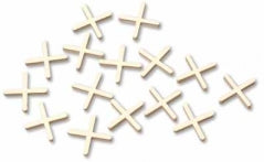 SEPARADOR CERAMICA TACTIX # 284150 1.0 MM - CAJA 500 PZAS.
