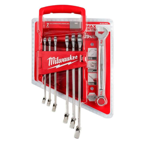 JUEGO DE LLAVES PUNTA CORONA 7PZS EN PULGADAS MILWAUKEE