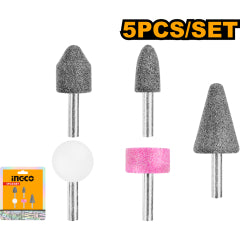 ESMERIL MONTADO INGCO P/TALADRO VASTAGO 6 MM (5 PZAS) # AKB0502
