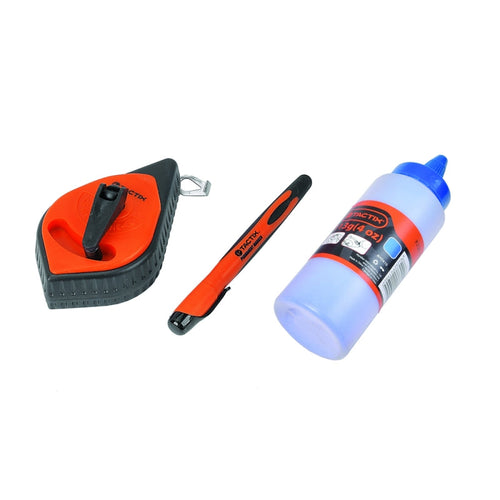 TIZA LINEAS TACTIX # 258055 30 MT CON MARCADOR NEGRO