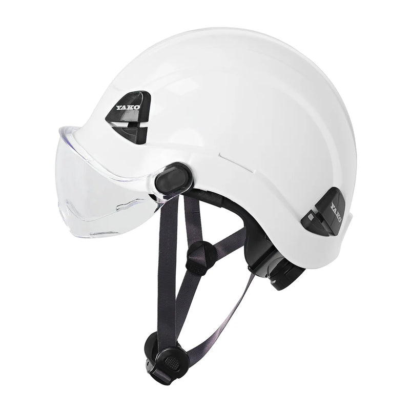 CASCO YAKO BLANCO CON VISERA STEELPRO ISP