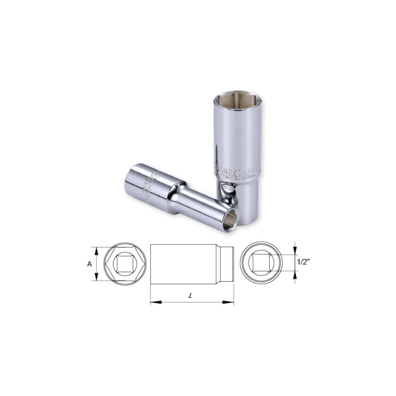 DADO LARGO CROSSMAN 6 PTA 1/2 DR #96417- 9 MM