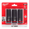 JUEGO DE DADOS IMPACTO 1/2LARGO 3PZS MM MILWAUKEE 49-66-7025