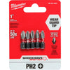 DISPLAY DE 5 PUNTAS PHILLIPS DE IMPACTO PH2 X 25MM MILWAUKEE