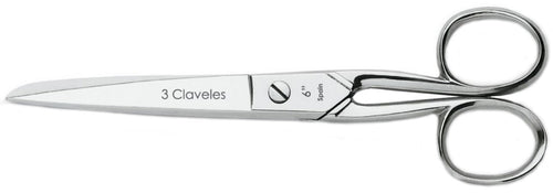 TIJERA TRES CLAVELES # 19 - 6" COSTURA