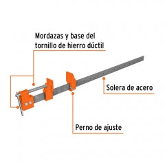 PRENSA TRUPER TIPO SARGENTO 90 CMS. # S3 (17736)