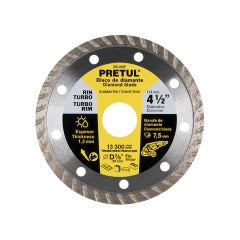 DISCO CORTAR PRETUL (TRUPER) DIAMANTADO TURBO # DID-245P 4.1/2" (27017)