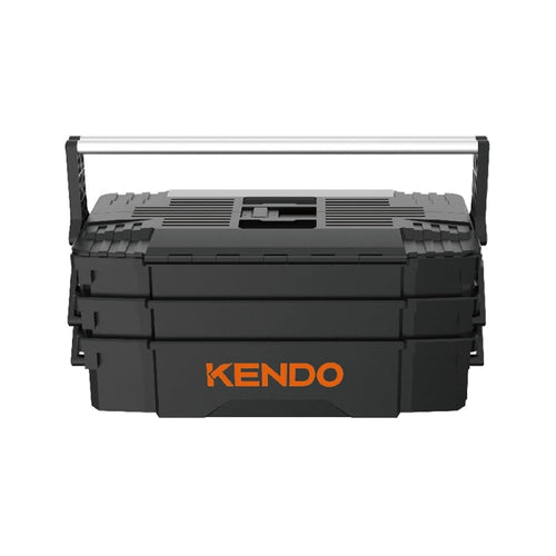 CAJA HERRAMIENTAS KENDO # 90275 PLASTICA BANDEJAS PLEGLABES