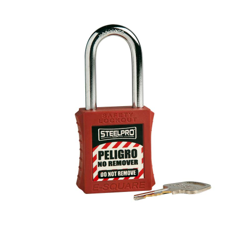 CANDADO STEELPRO X10 ROJO