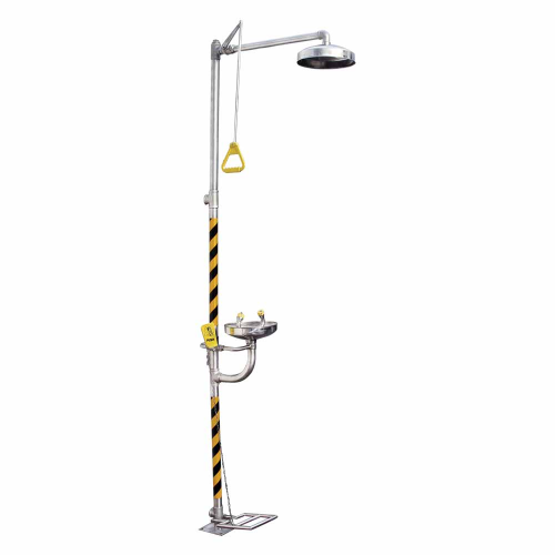 DUCHA LAVA OJOS INOX 316 CON PEDAL BD-550A