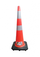 CONO SEÑALIZACION 36 C/DOBLE CINTA ANTI VIENTO