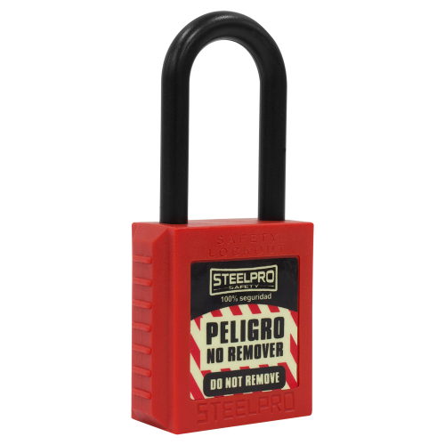 CANDADO STEELPRO DIELECTRICO ROJO