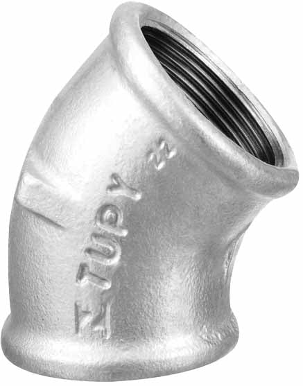 CODO 45 GALV. 1.1/4" TUPY (ISO 9002)