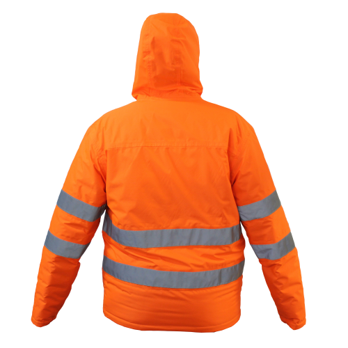 PARKA HW COCHAMO POLARIS REVERSIBLE NEGRA/ NARANJO C/CINTA XXL