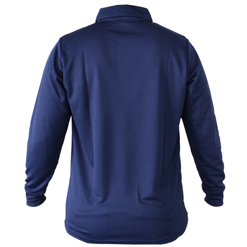POLERA COOLDRY QUEBEC MANGA LARGA AZUL S