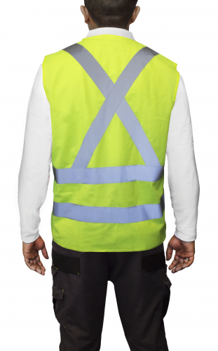 CHALECO REFLEC AMARILLO 4 CINTAS CERT CLASE II EN20471