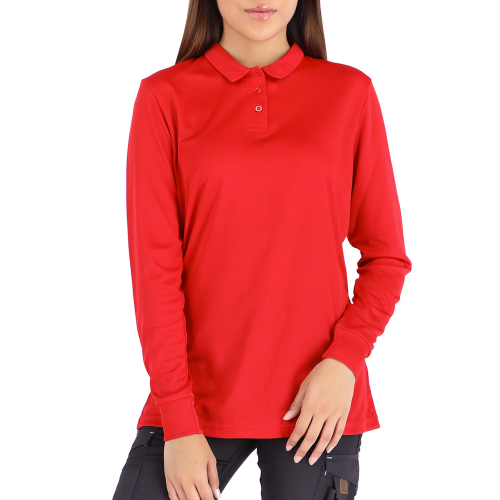 POLERA COOLDRY QUEBEC MANGA LARGA MUJER ROJO XS