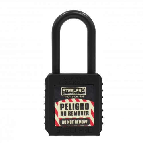 CANDADO STEELPRO DIELECTRICO NEGRO