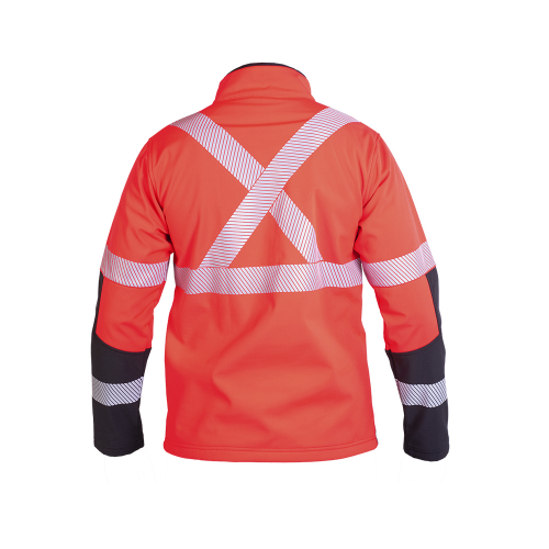 CHAQUETA SOFTSHELL HW OKLAN ROJO FLUOR M