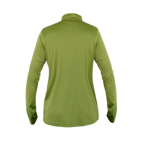 POLERA QUEBEC HALF-ZIP MUJER VERDE OLIVA XS