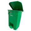 BASURERO PL STICO 80L CON PEDAL SOIN – VERDE