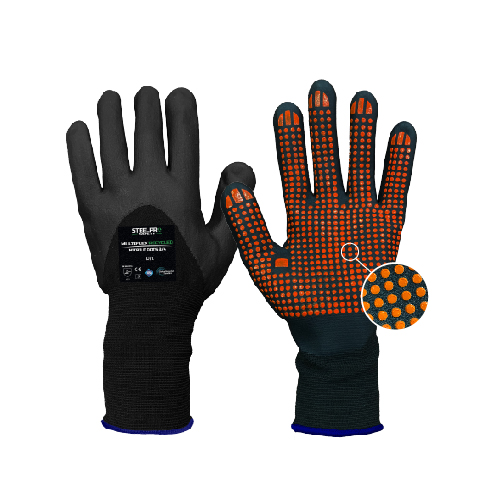 Guante Multiflex Recycled Nitrile Dots 3-4 TALLA 8/S