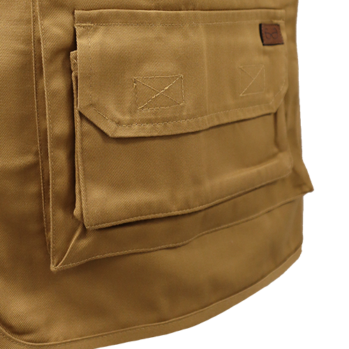 CHALECO GEOLOGO GABARDINA QUEBEC CAMEL XXL