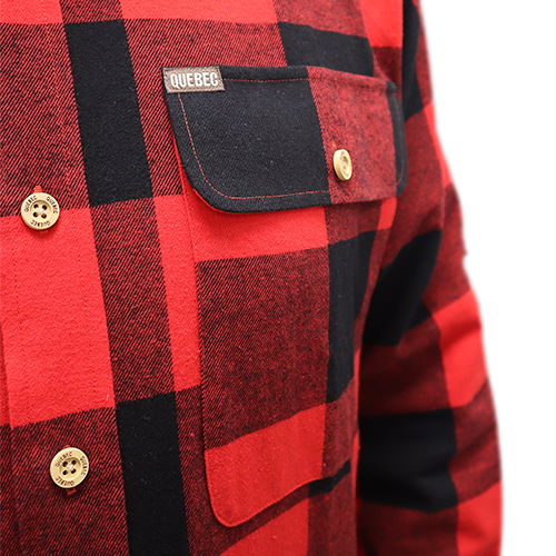 CAMISA QUEBEC ROBLE ROJO XXXL