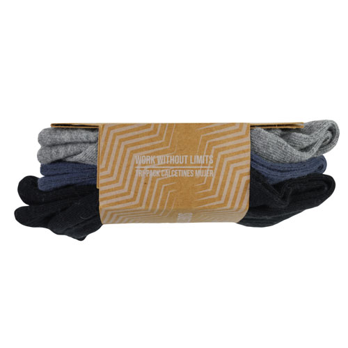 TRIPACK CALCETINES HW ALGODON TOBILLERO MUJER