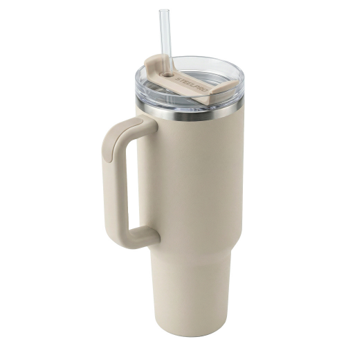 MUG TERMICO C/ BOMBILLA GRIS CLARO