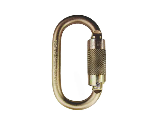 Mosquetón Carabinero Acero 3 tiempos 25kN