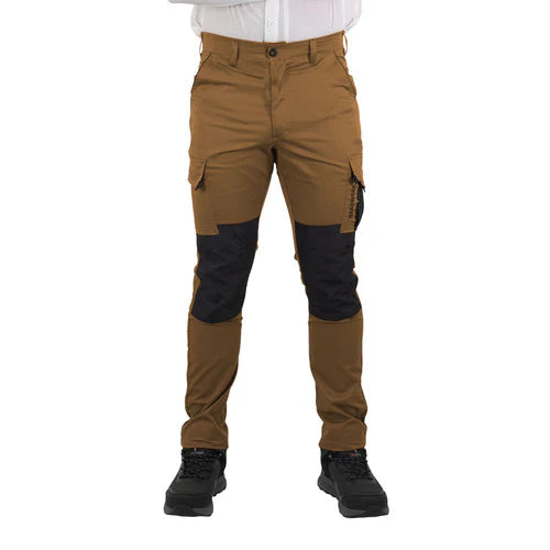 PANTALON CARGO HW DAKOTA SPANDEX TABACO M
