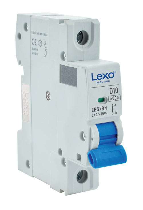 Interruptor automático 1X63A curva D 6kA