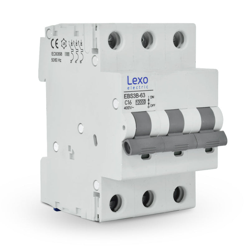 INTERRUPTOR AUTOMÁTICO 3X16A CURVA C 10KA