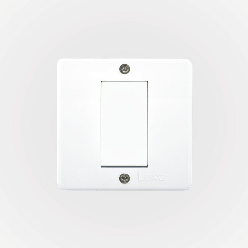 CASQUETE IP20 CON INTERRUPTOR SIMPLE 9/12 10A 250V BLANCO