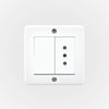 CASQUETE IP20 CON INTERRUPTOR 9/12 MÁS TOMA CORRIENTE 10A 250V BLANCO