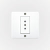 CASQUETE IP20 CON TOMACORRIENTE SIMPLE 10A 250V BLANCO