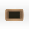 INTERRUPTOR SIMPLE 9/24 TECLON 73 MM 10A 250V CAFÉ ARMADO TITANIO