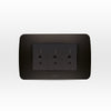 TOMA CORRIENTE TRIPLE 10A 250V GRAFITO ARMADO