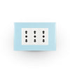 Toma de corriente TRIPLEX 10/16A 250V CRYSTAL armado