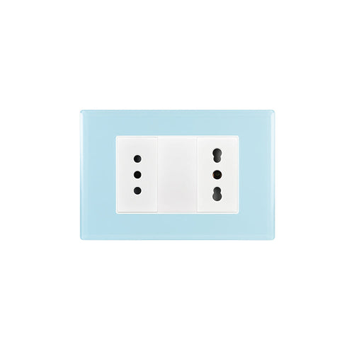 TOMA CORRIENTE DOBLE 10A MAS 10/16A 250V SKY ARMADO