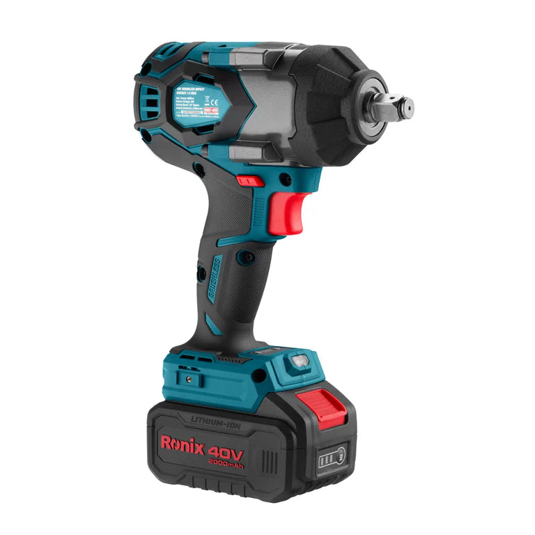 Llave Impacto Inalámbrica Ronix 8907 1/2" 800Nm