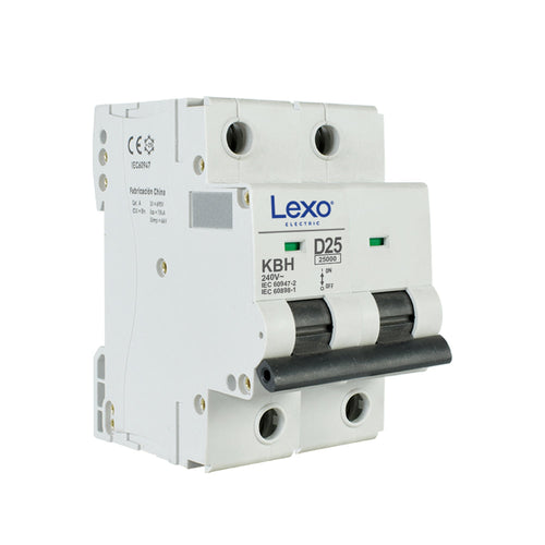Interruptor automático 1P+N 50A curva D 25kA