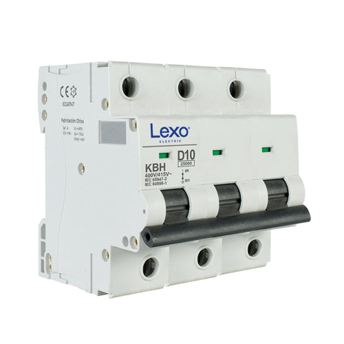 Interruptor automático 3X50A curva D 25kA
