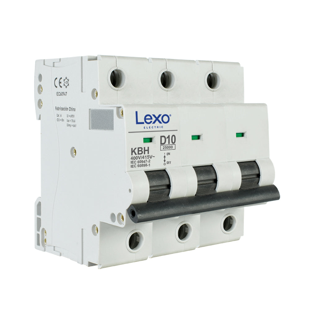 Interruptor automático 3X25A curva D 25kA